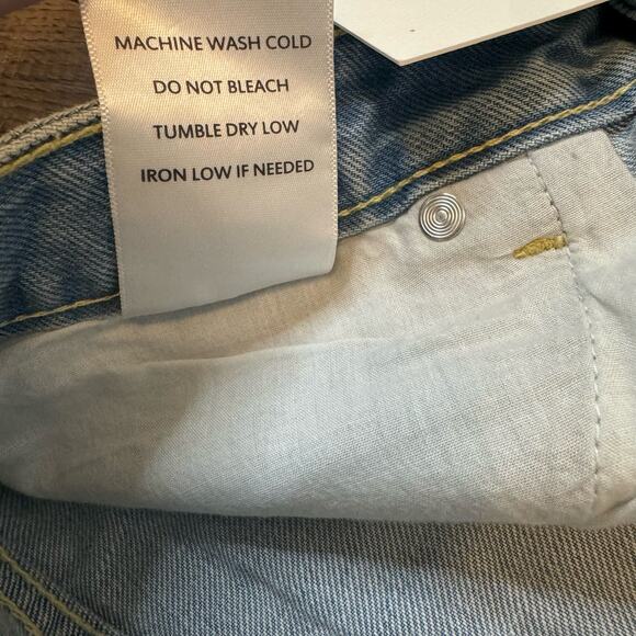EVIDNT Los Angeles Hermosa Short Anthropologie Size 27 NWT light blue Distressed - Picture 5 of 11